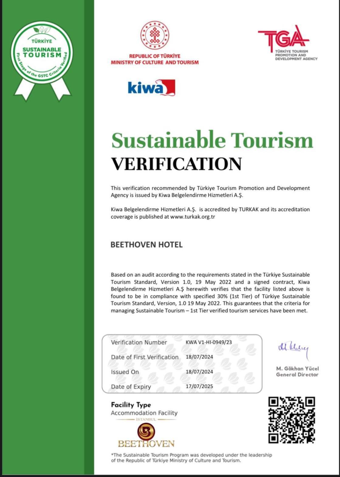 Beethoven Hotel - Special Category Istambul Exterior foto